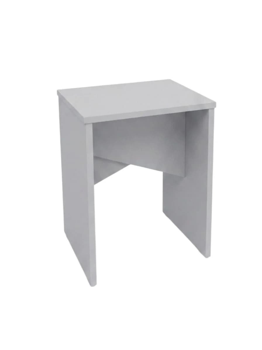 Taburet MB2, laminat, boz, 35x35x45 sm