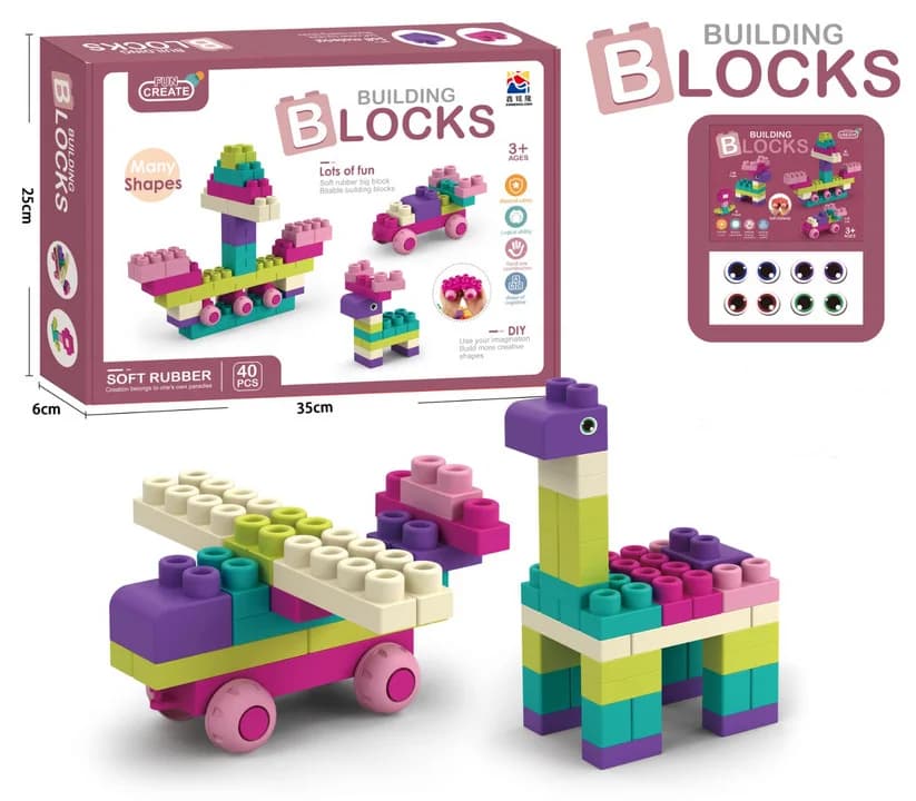 Blok Konstruktor Building Blocks 3 Yaşdan 40PCS