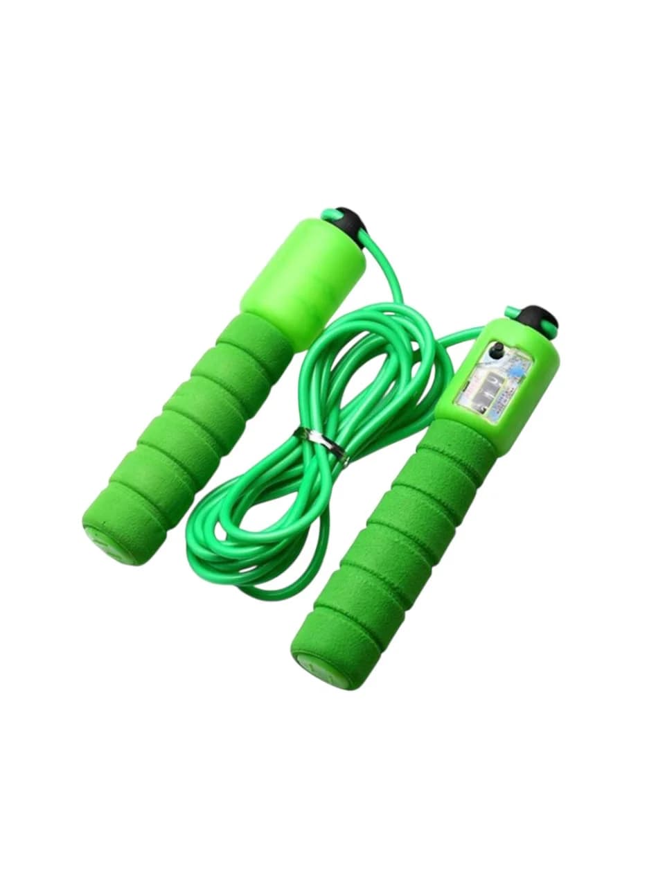 Tənzimlənən elektron atlama ipi, yaşıl, sayğaclı, 300 sm