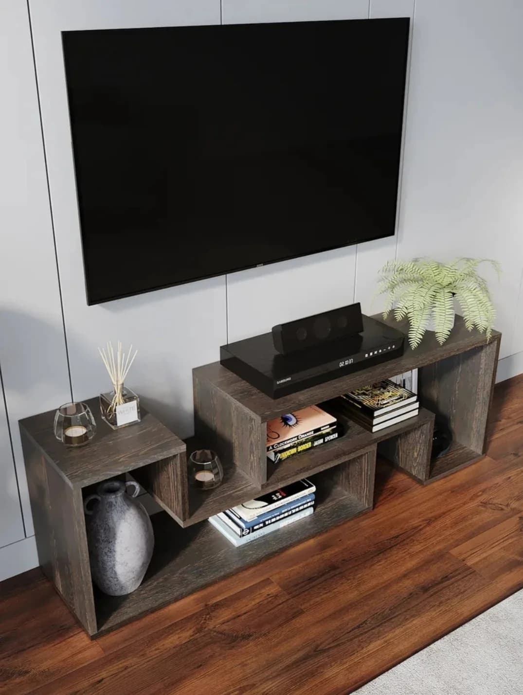 TV üçün tumba SO81, laminat, 120x30x50 sm — image 3