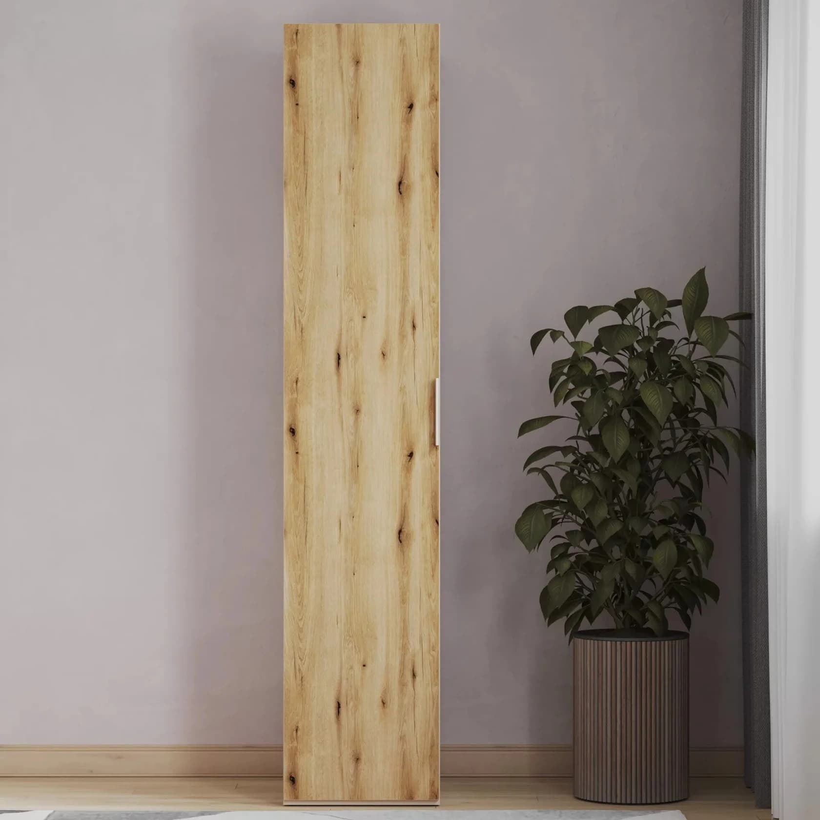 Şkaf Yagmur, laminat, bej/votan, 225.3x41.6x45.1 sm — изображение 2