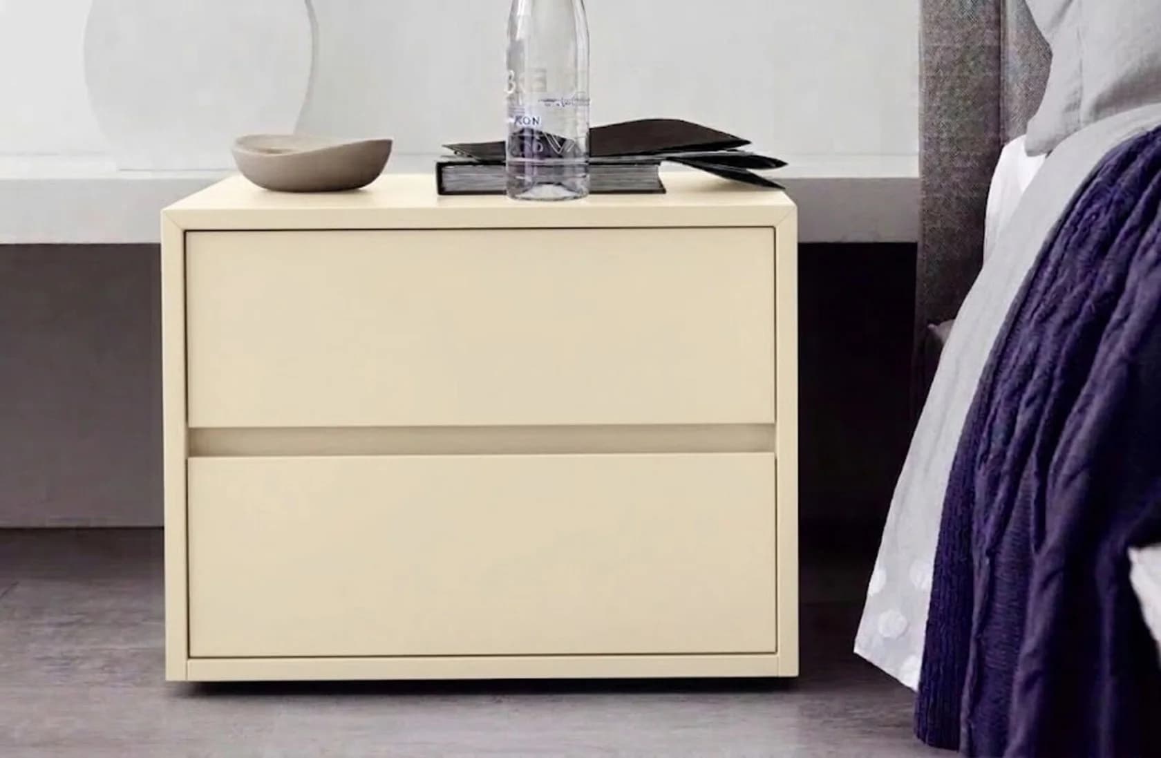 Çarpayıyanı tumba MB 6, laminat, bej, 38x45x40 sm