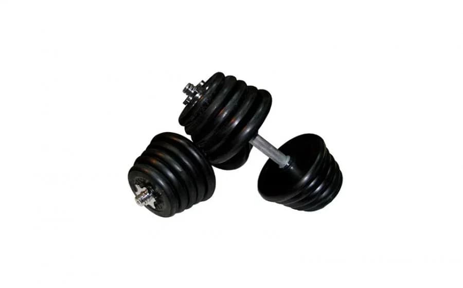 Qantel dəsti TA Sport, rezin, qara, 20x20 kq — изображение 2