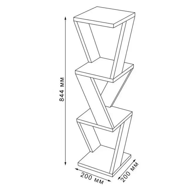 Divar rəfi, laminat, sonoma, 84x20x20 sm. — image 2
