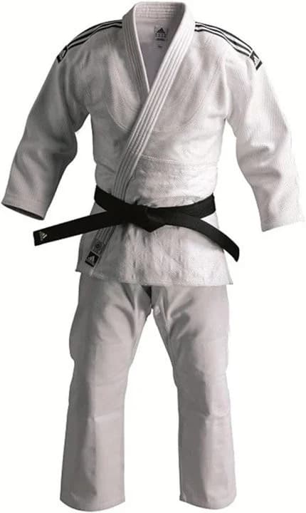 Cüdo məşqi üçün kimono SM95, ağ, pambıq, 165 sm, ölçü 3.5