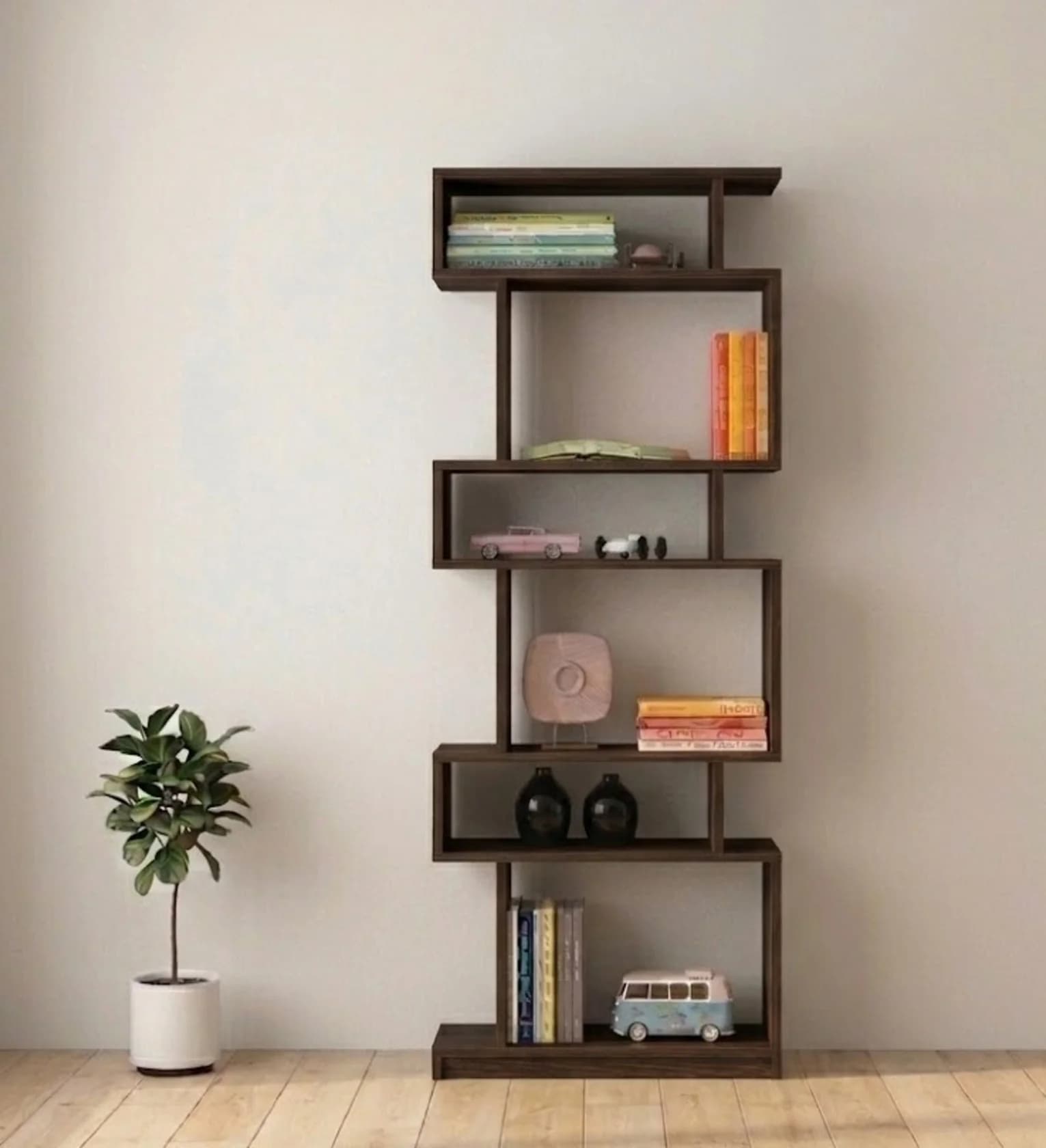 Stellaj No Brand, Laminat, Venge, 180x60x30 sm