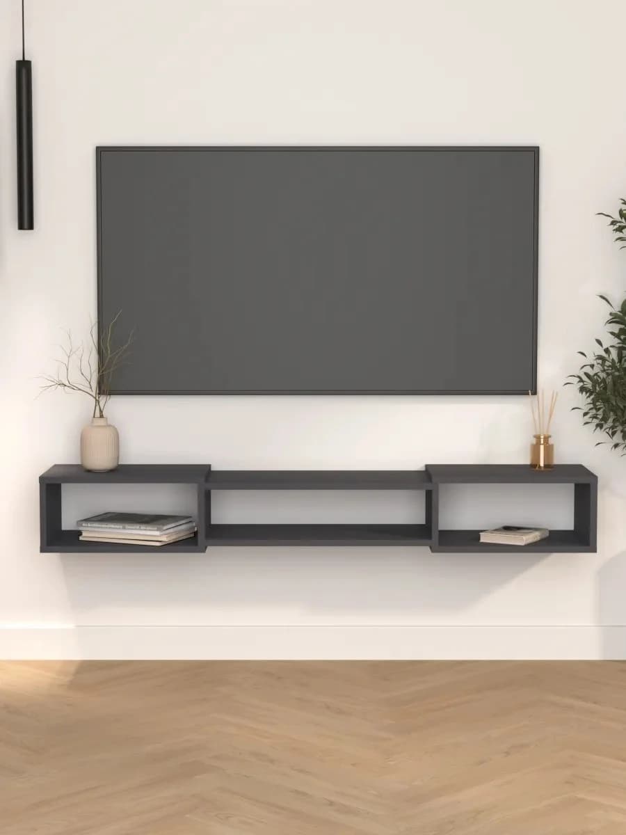 Tv üçün tumba Yagmur, antrasit, laminat, 150.1x20.1x30.1 sm