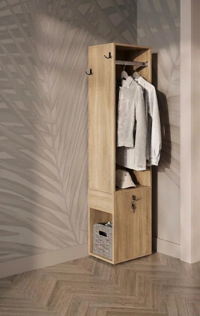 Tumbalı asılqan MB2, sonoma, laminat, 180x40x35 sm