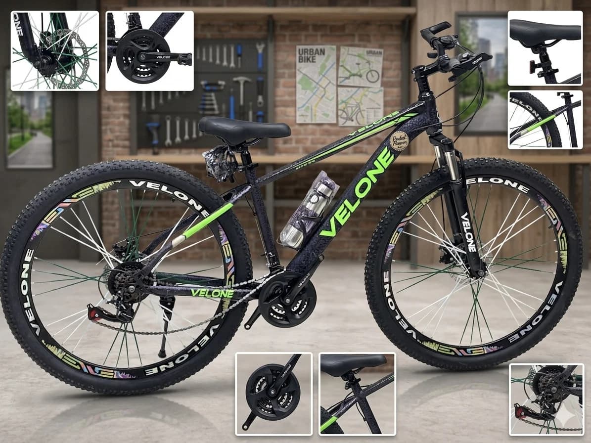 Dağ velosipedi Velone 9797, 29", qara