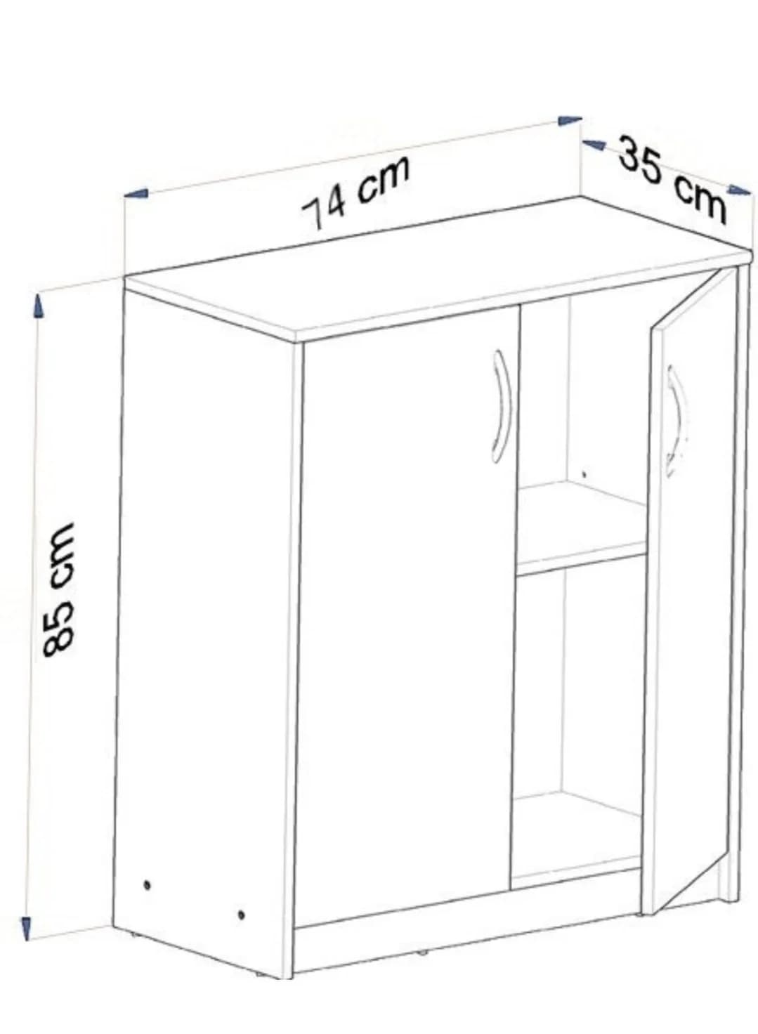 Komod SO57, laminat, 85x35x74 sm — изображение 3