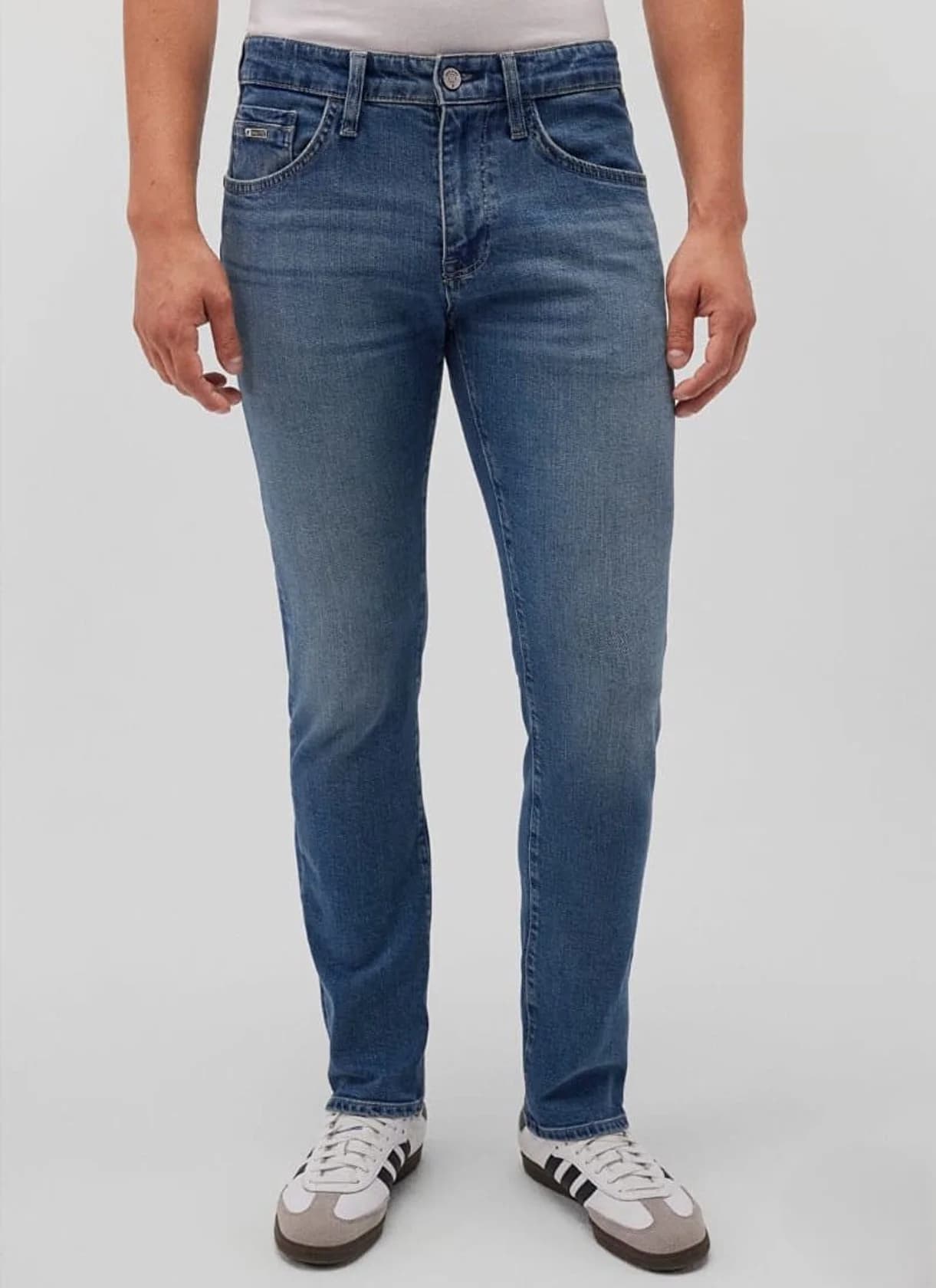 Kişilər üçün dar cins model10028, mavi, pambıq, ölçü 31