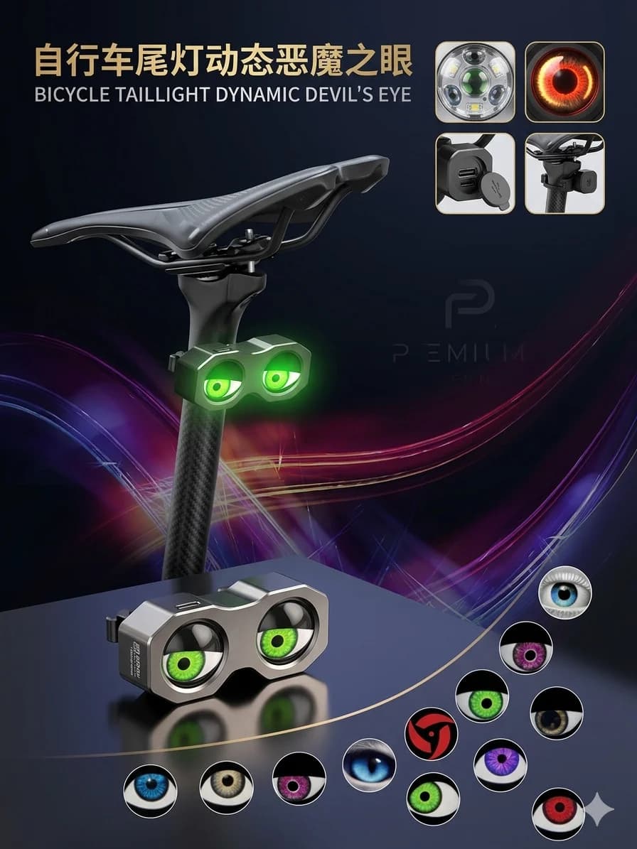 Velosiped fənəri arxa stop 3 Vt qara 1 - 5 saat — изображение 3