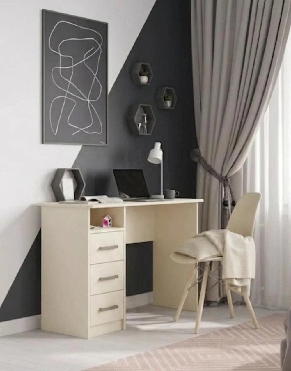 Yazı masası MB 4, laminat, bej, 110x75x50 sm