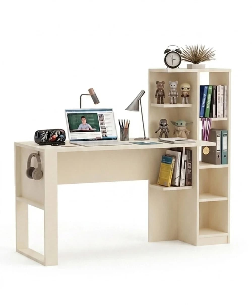 Yazı masası MB 28, Laminat,Bej, 145x121x55 sm