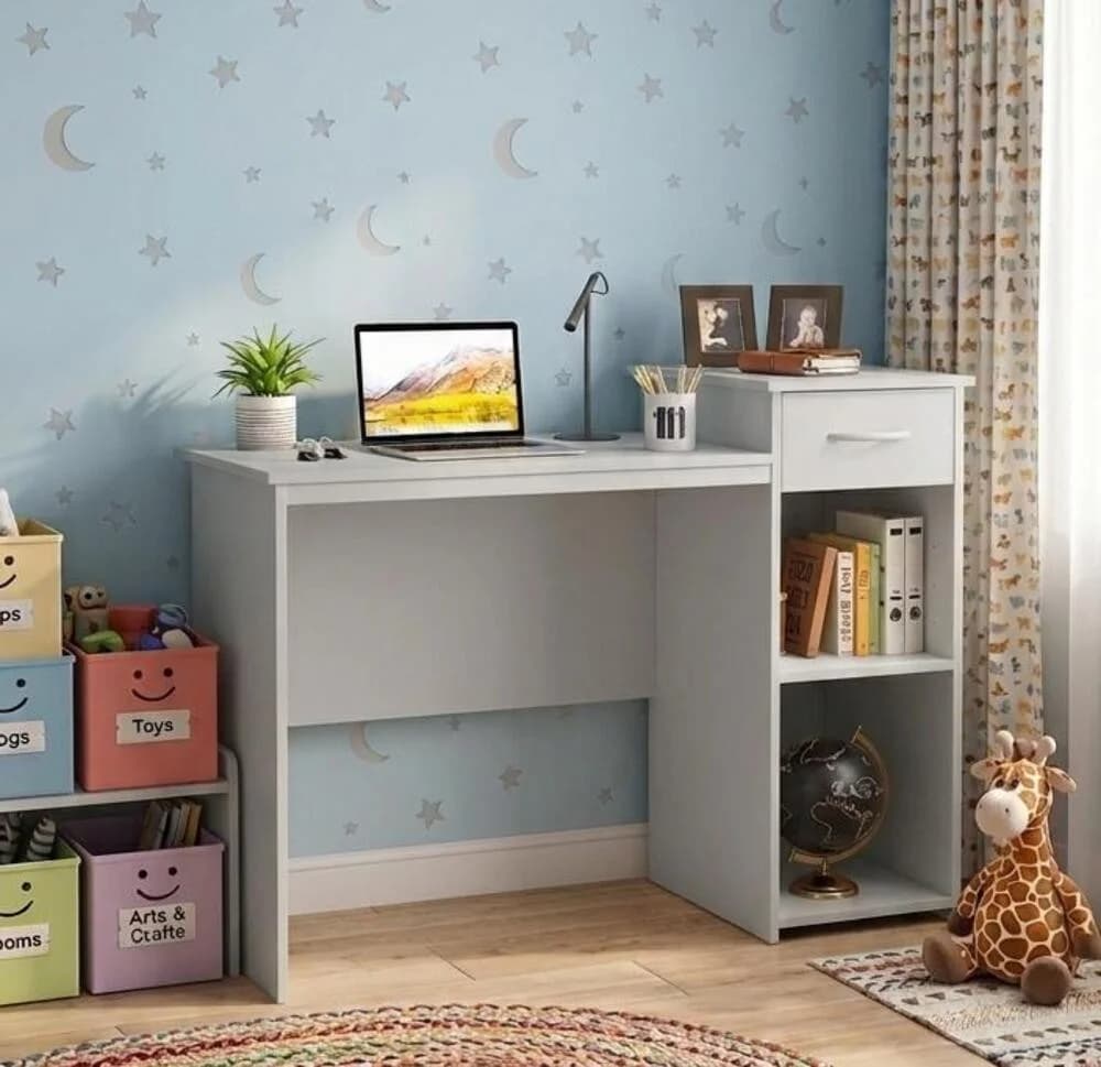 Yazı masası MB 2, laminat, boz, 105x75x50 sm