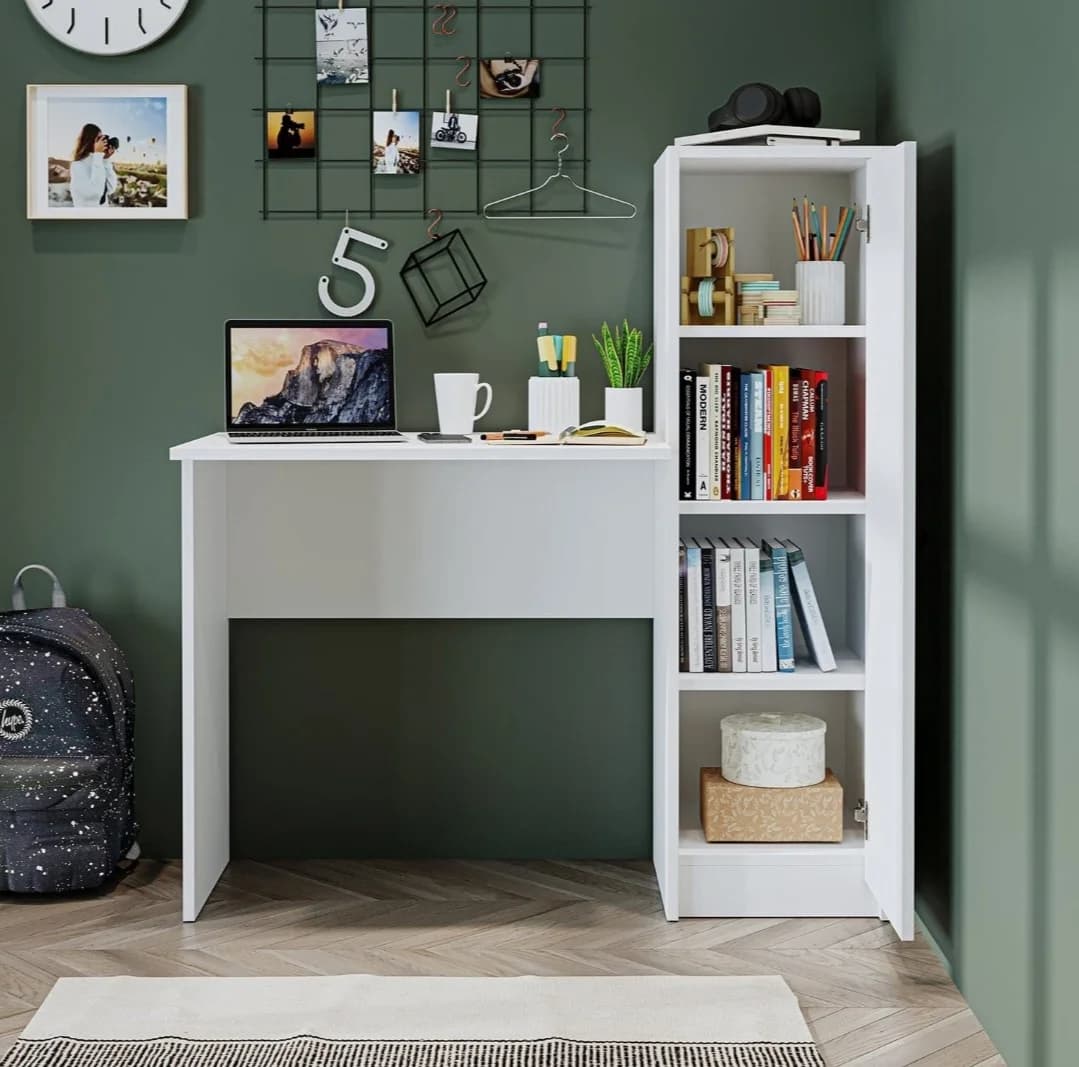 Yazı masası SO0035, laminat, 120x110x45 sm, ağ — изображение 3