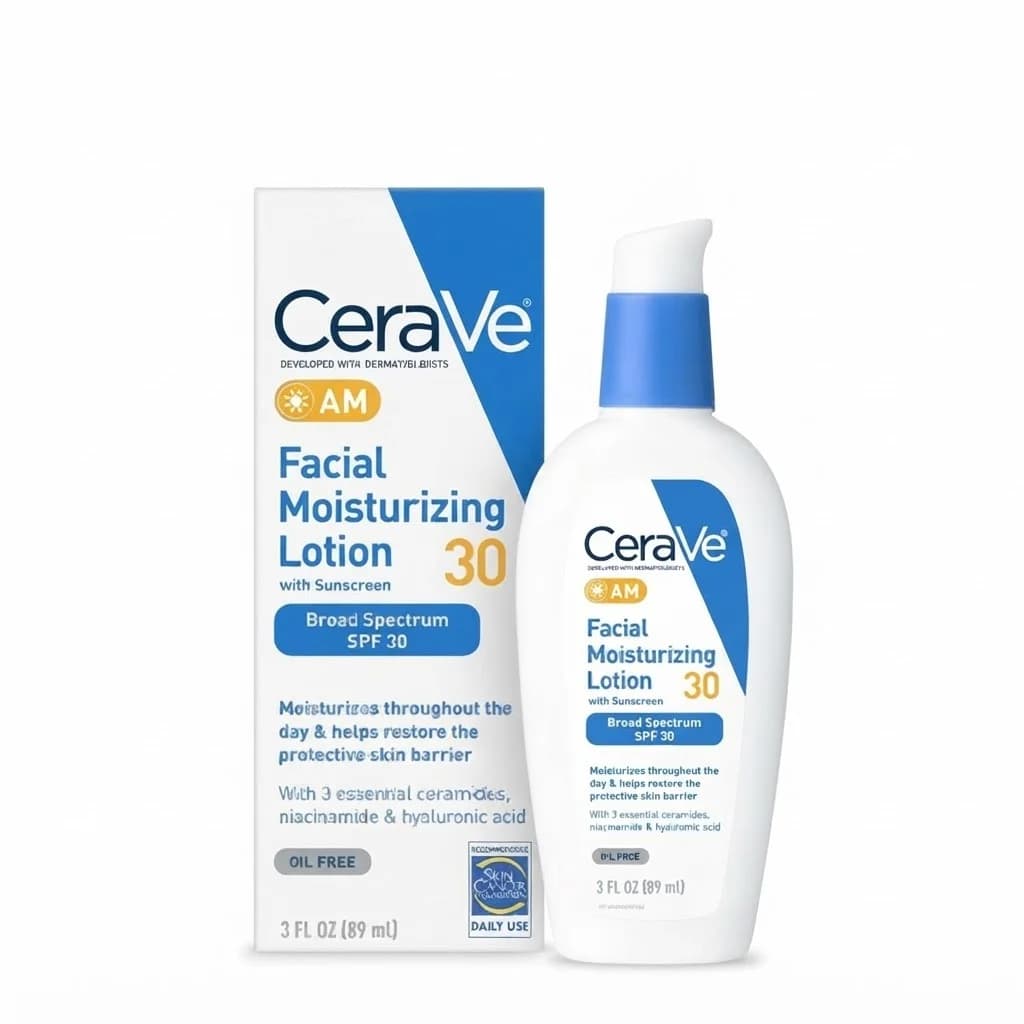 Günəşdən qorunma vasitəsi, Losyon, AM Facial Moisturizing Lotion with Sunscreen, SPF 30, 89 ml