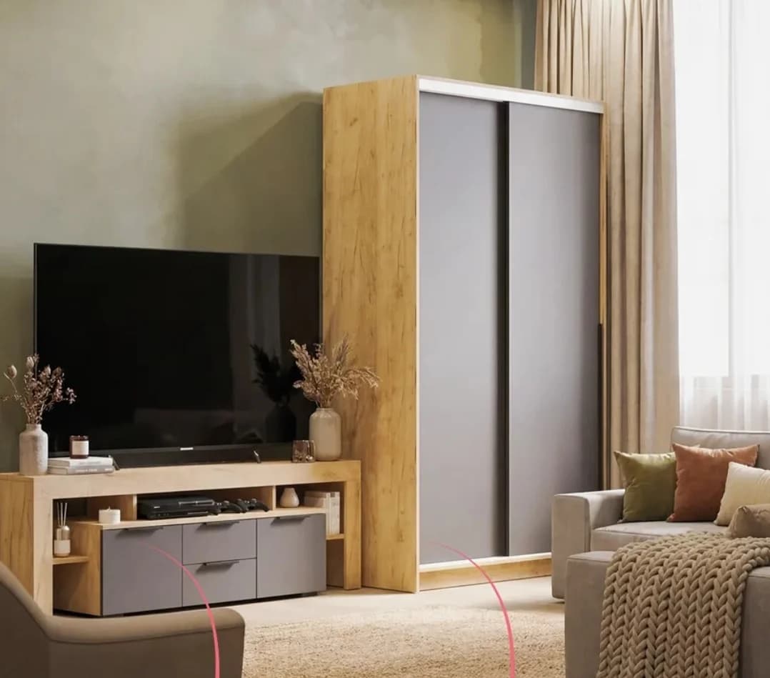 TV üçün tumba SO064, laminat, 160x53x38 sm — изображение 2