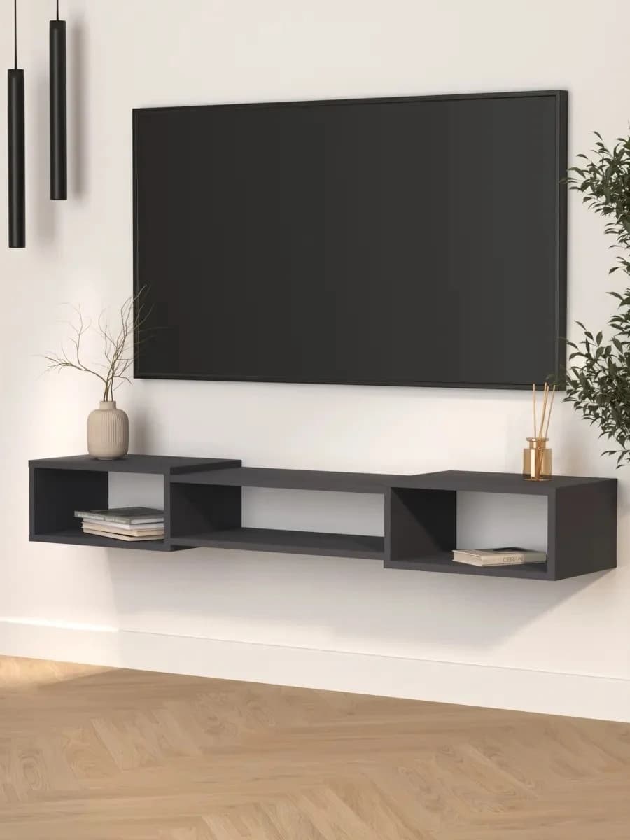 Tv üçün tumba Yagmur, antrasit, laminat, 150.1x20.1x30.1 sm — image 2