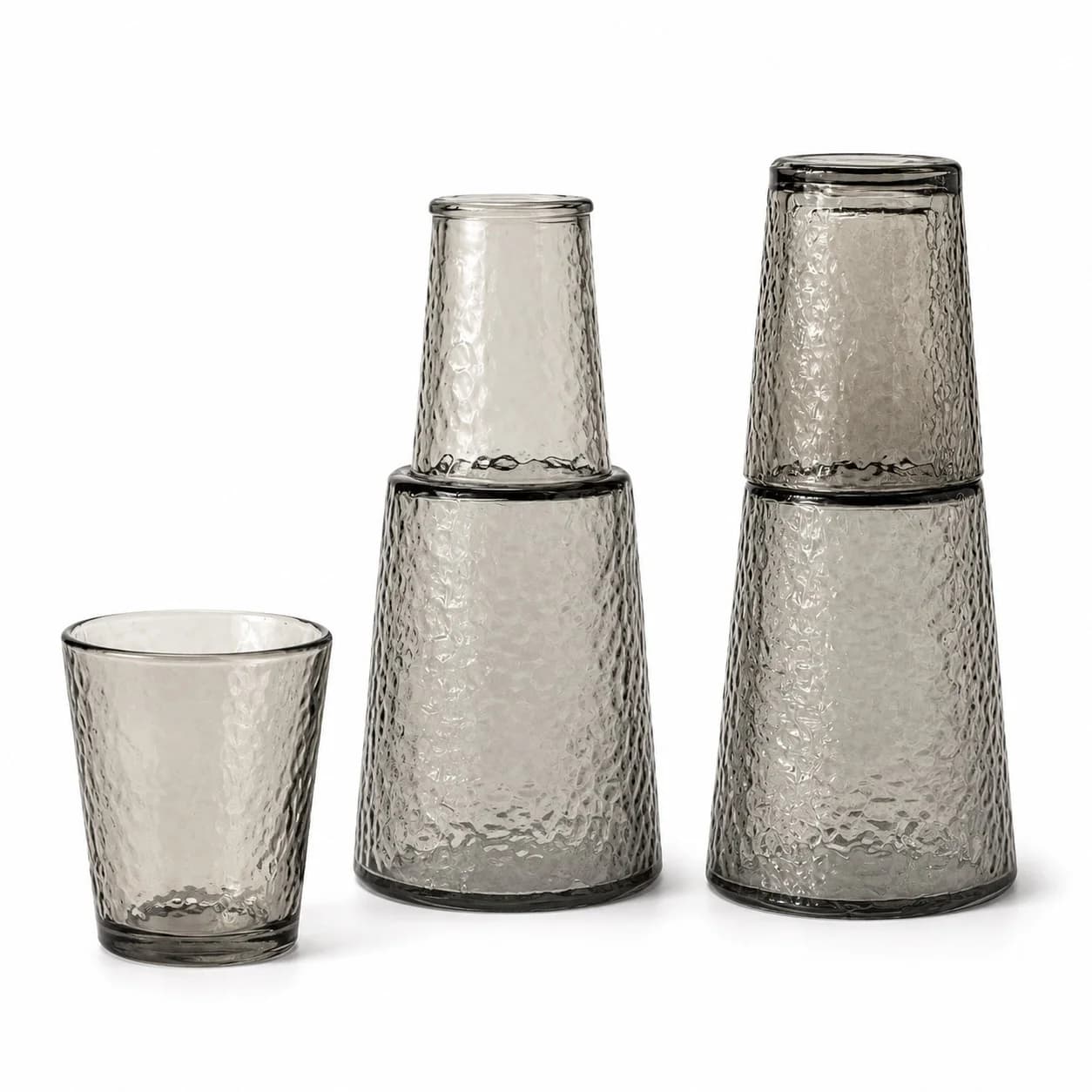 Stəkan dəsti 3972, şüşə, boz, 300 ml, 6 əd