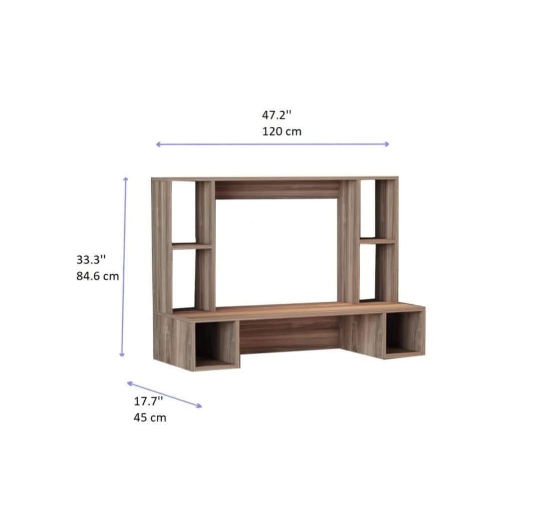 Yazı masası SO007, laminat, qəhvəyi, 45x85x120 sm — изображение 3