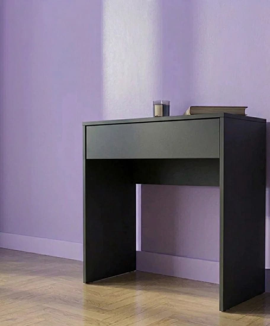 Yazı masası 12493, laminat, antrasit, 70x75x50 sm