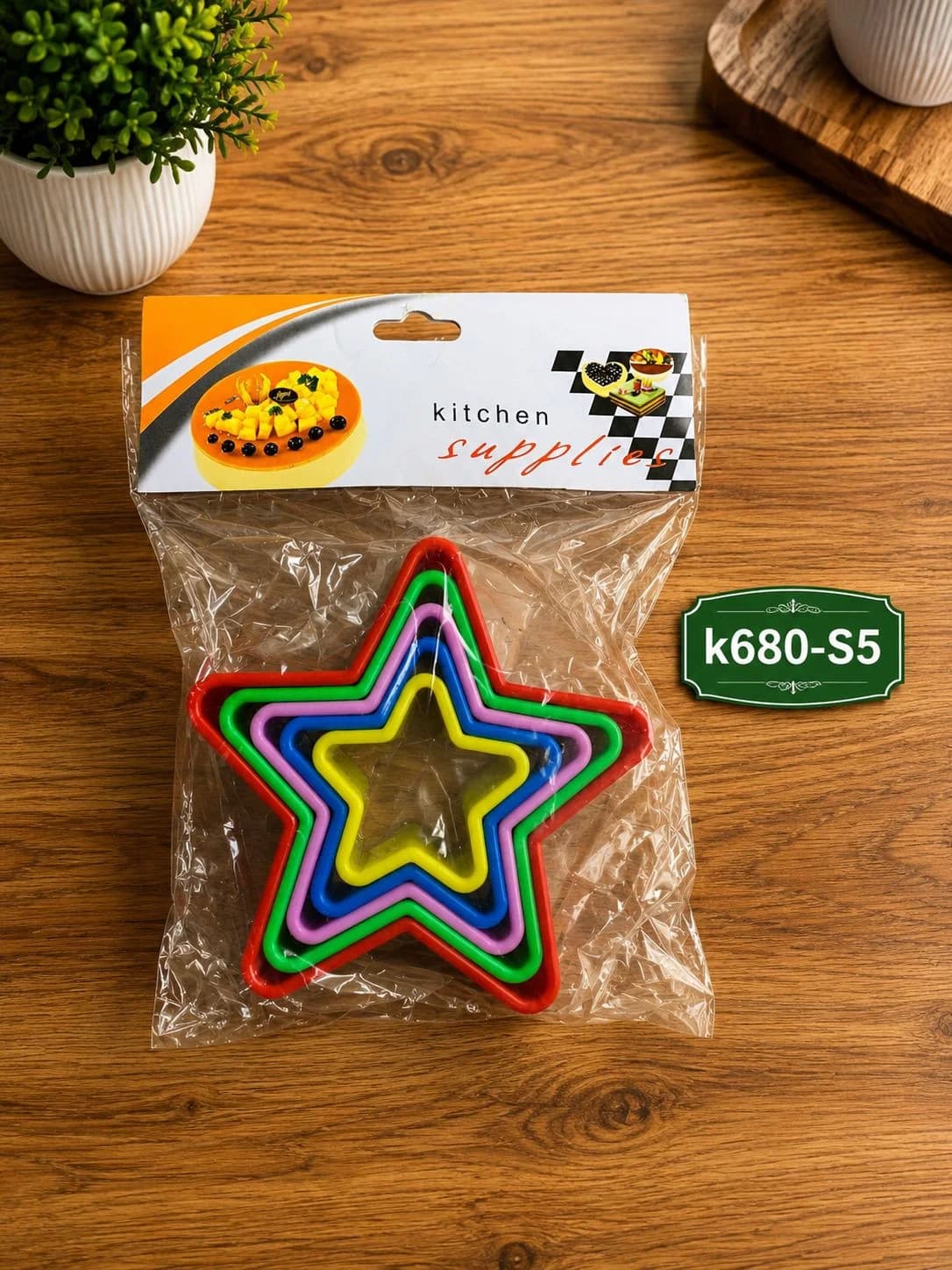 Xəmiri kəsmək üçün formalar K680-S5, plastik, 5 əd