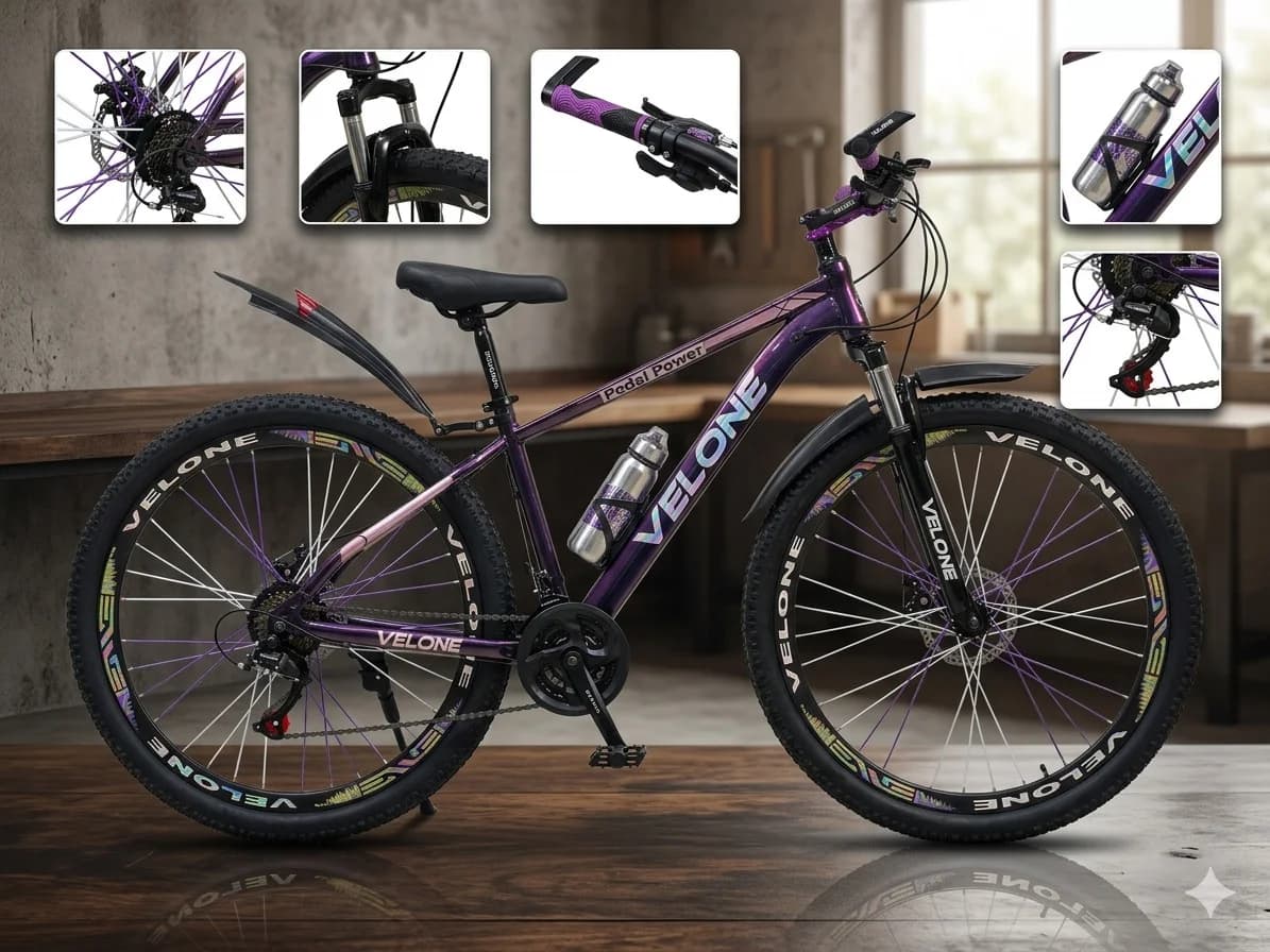 Dağ velosipedi Velone, 29", bənövşəyi — image 3