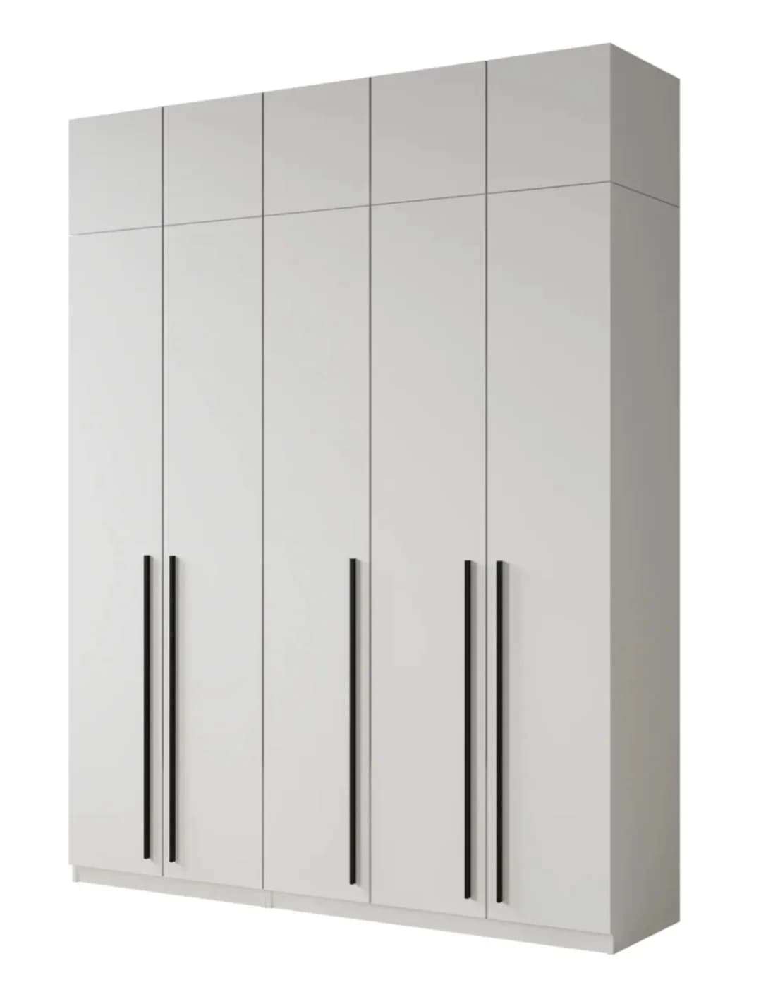 Şkaf s03, laminat, ağ, 260x50.2x240 sm — image 4