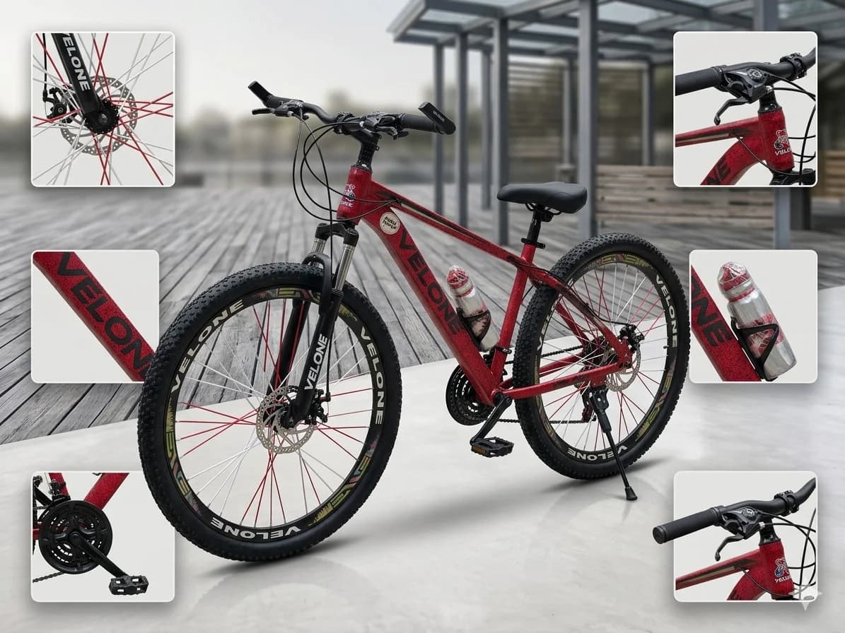 Dağ velosipedi Velone 6433, 29", qırmızı