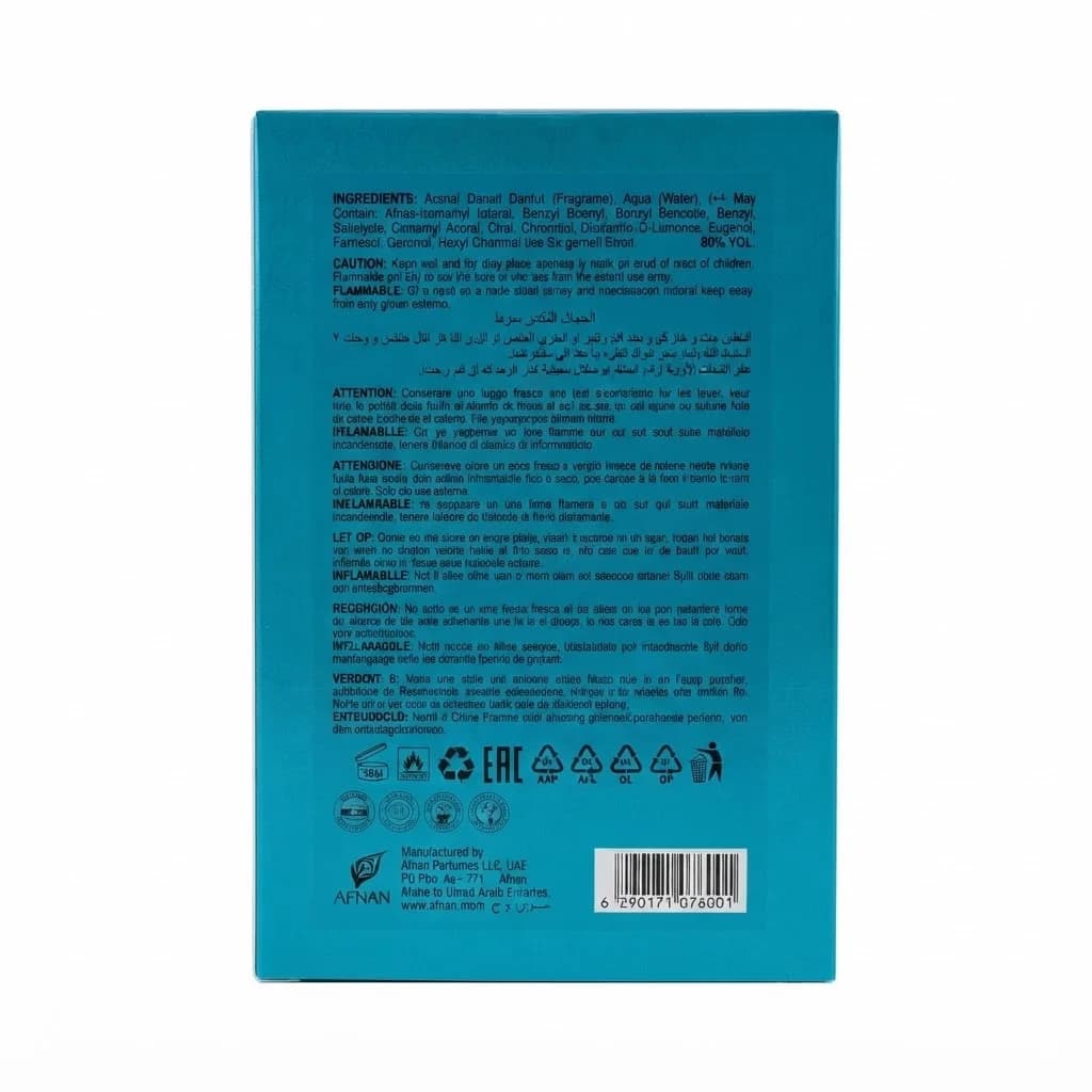 Afnan Electric kişilər üçün ətir 100 ml — şəkil 2