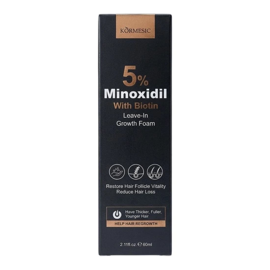 Saç köpüyü 5% Minoxidil With Biotin, 60 ml