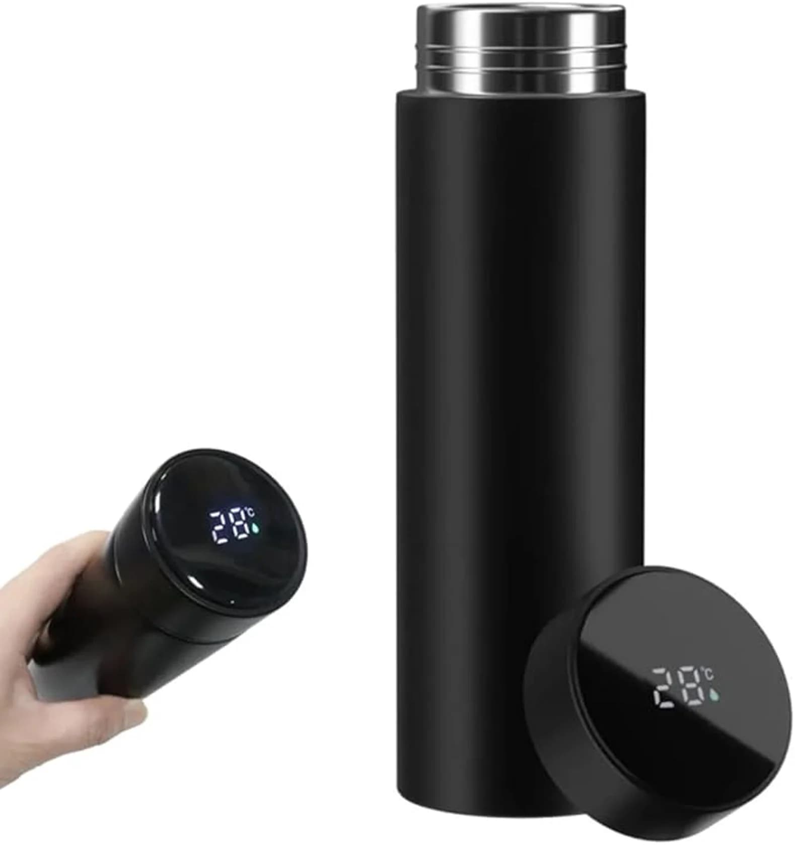 Termos, polad, LED göstəricili, içi setkalı, 0,5 l