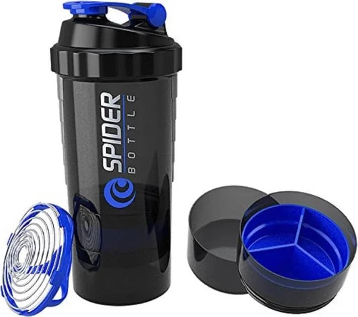 Şeyker Spider bottle göy, 500 ml, Qida plastiki, Tritan, Waterproof, Şeyker qapaq tipi — şəkil 2