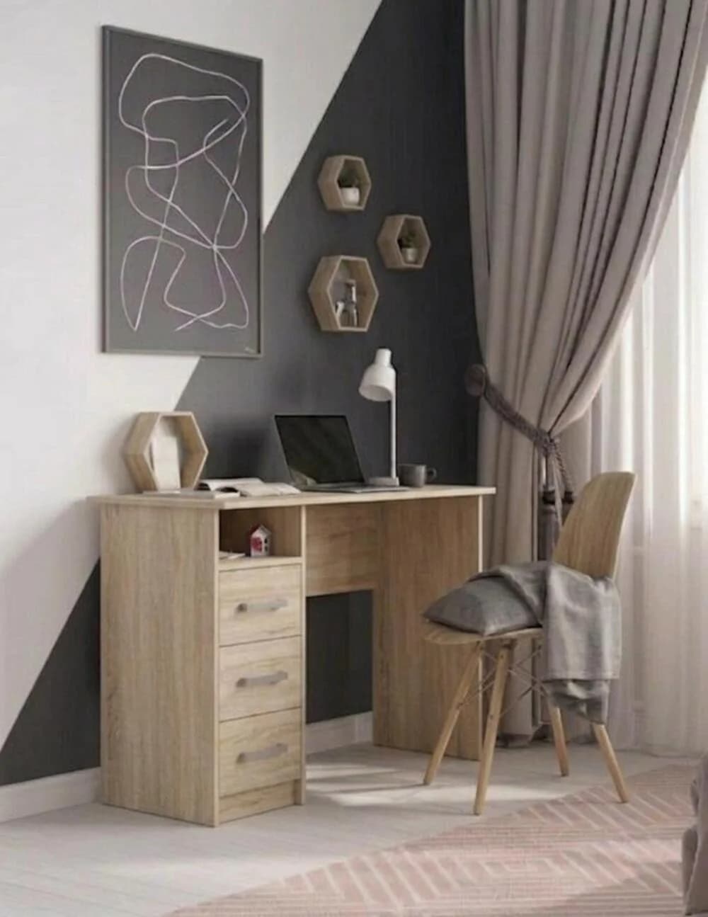 MB 4 yazı masası, laminat, Sanoma, 110x75x50 sm