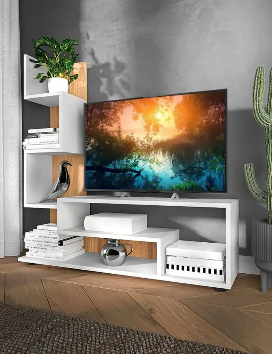 TV üçün tumba SO108, laminat, 28x110x108 sm — изображение 3