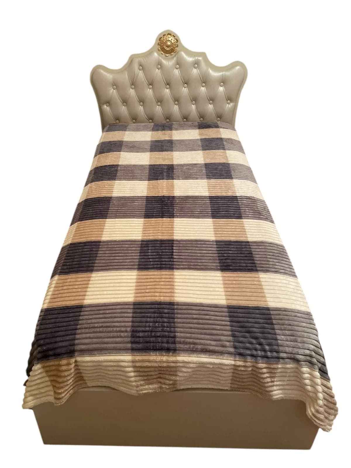 Yataq örtüyü Bamboo model 13.9, yaz-yay-payız fəsilli, kletka (şahmat) dizaynlı, yeni model - GS_1_010