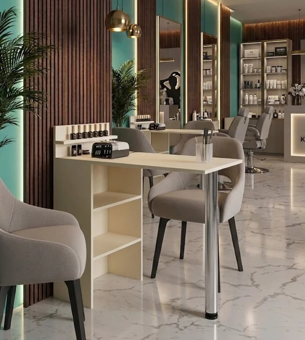 Manikür masası MB 1, laminat, bej, 100x91x45 sm