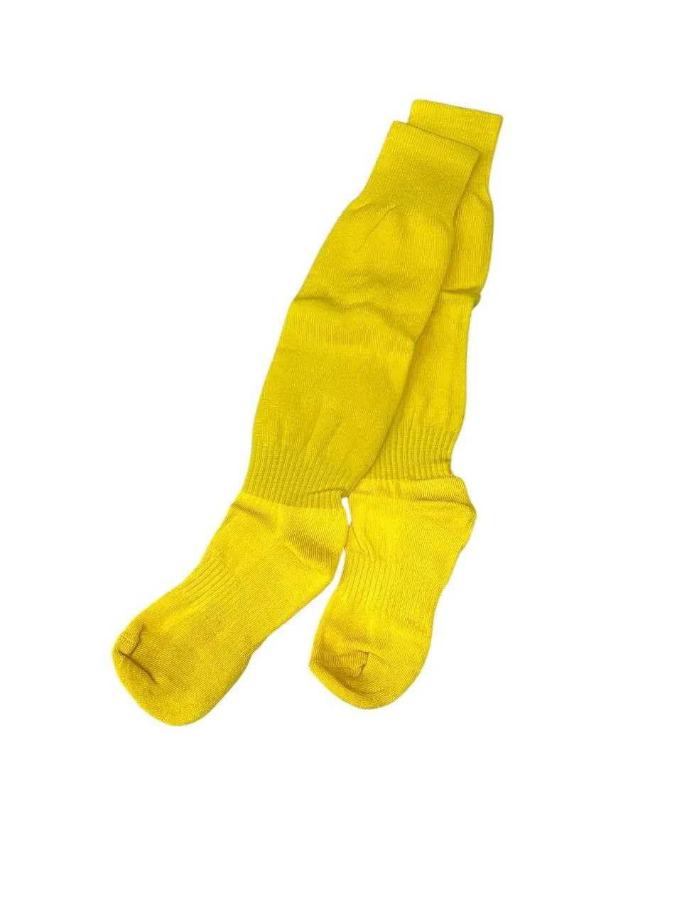 Uşaqlar üçün futbol corabı, poliester, sarı — image 2