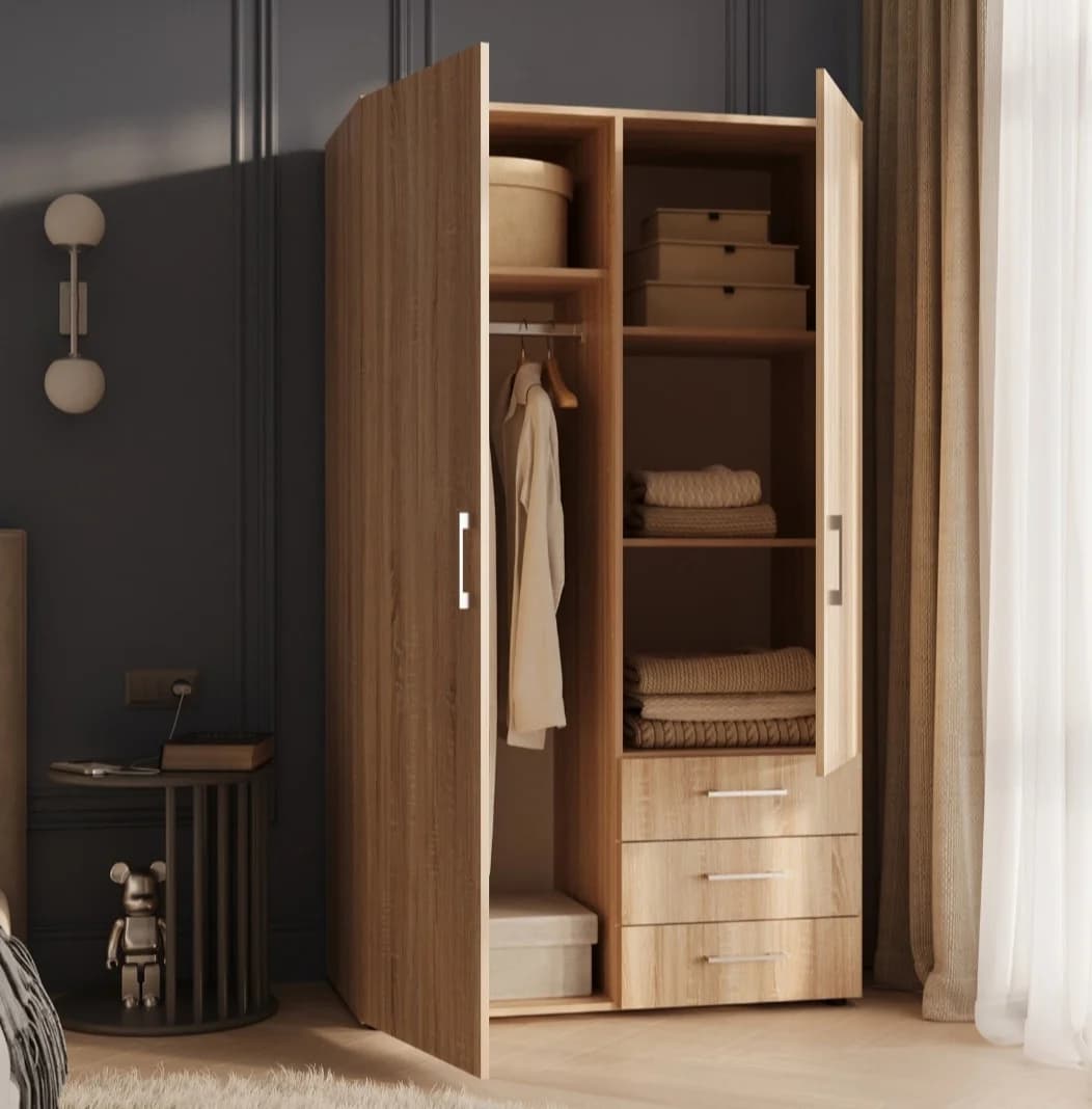 Şkaf SO59, 210x50x60 sm, laminat, bej — image 2