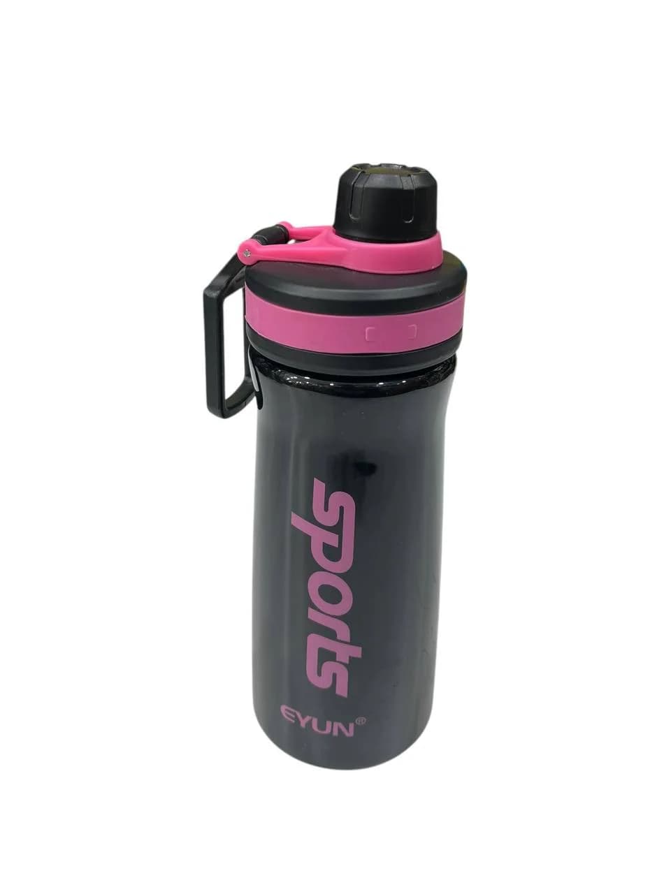 İdman su qabı Eyun, qara/çəhrayı, 850 ml