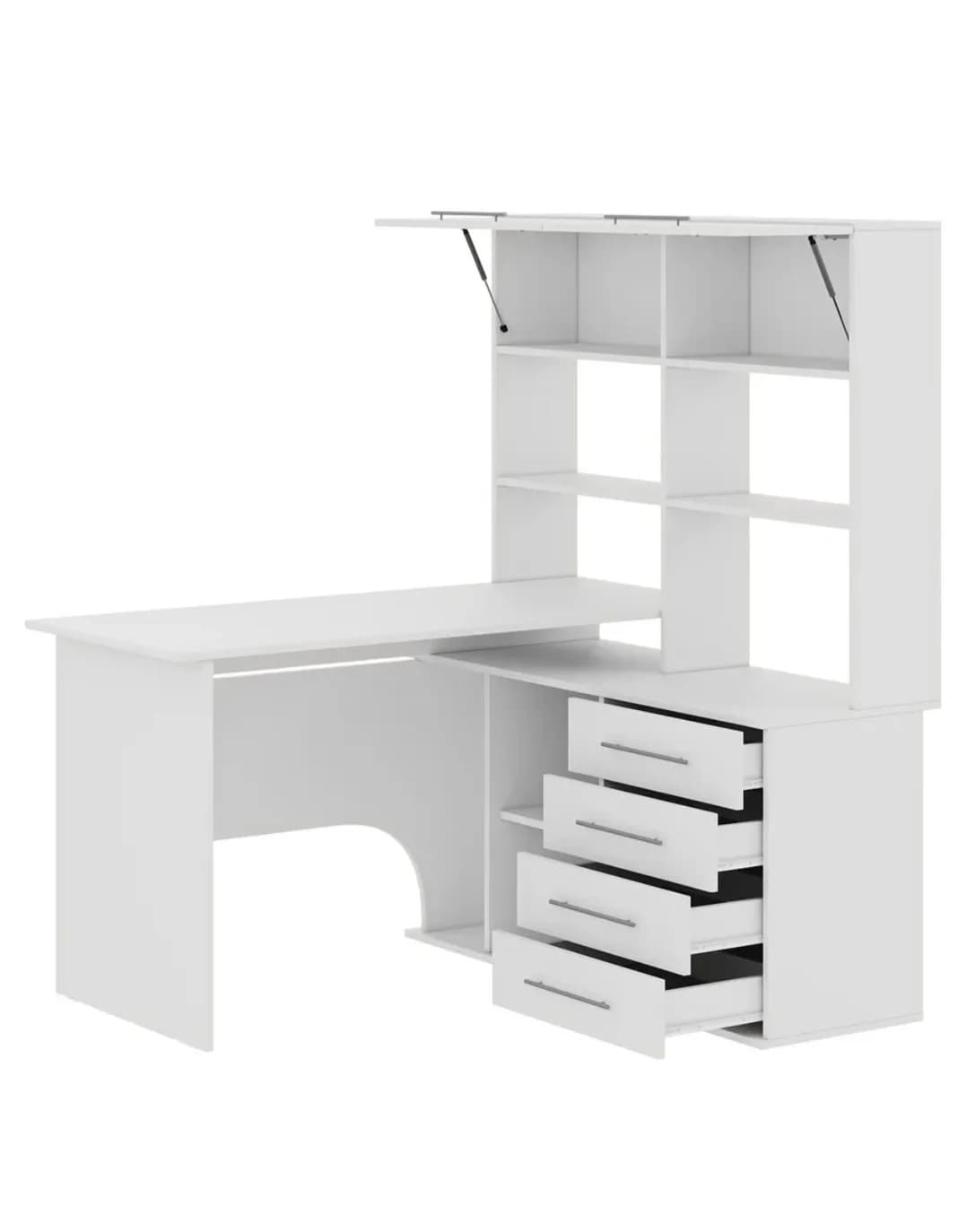 Yazı masası SO021, ağ, laminat, 60х155х135/120 sm — изображение 4