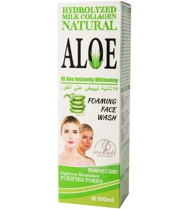 Üz üçün təmizləyici köpük Wokali Aloe Vera 150 ml