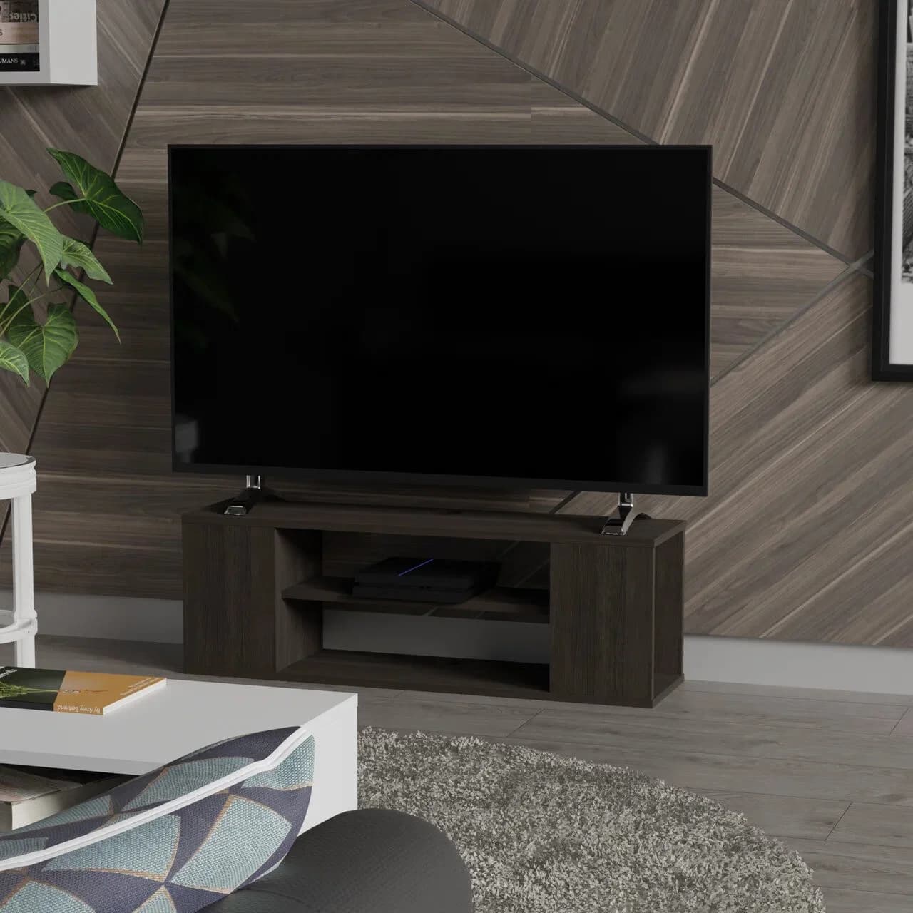 TV üçün tumba Yagmur, laminat, venge, 100x26x33.2 sm