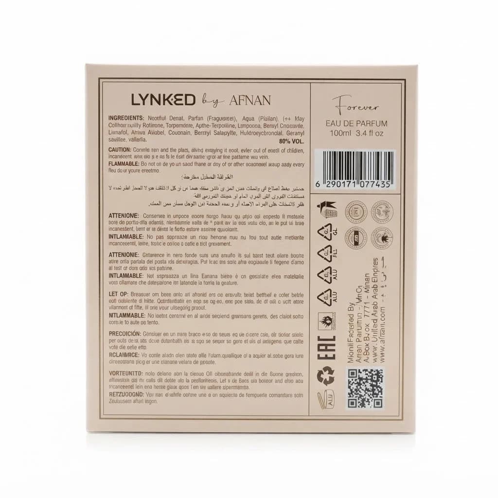 Afnan Lynked Forever qadınlar üçün ətir 100 ml — şəkil 2