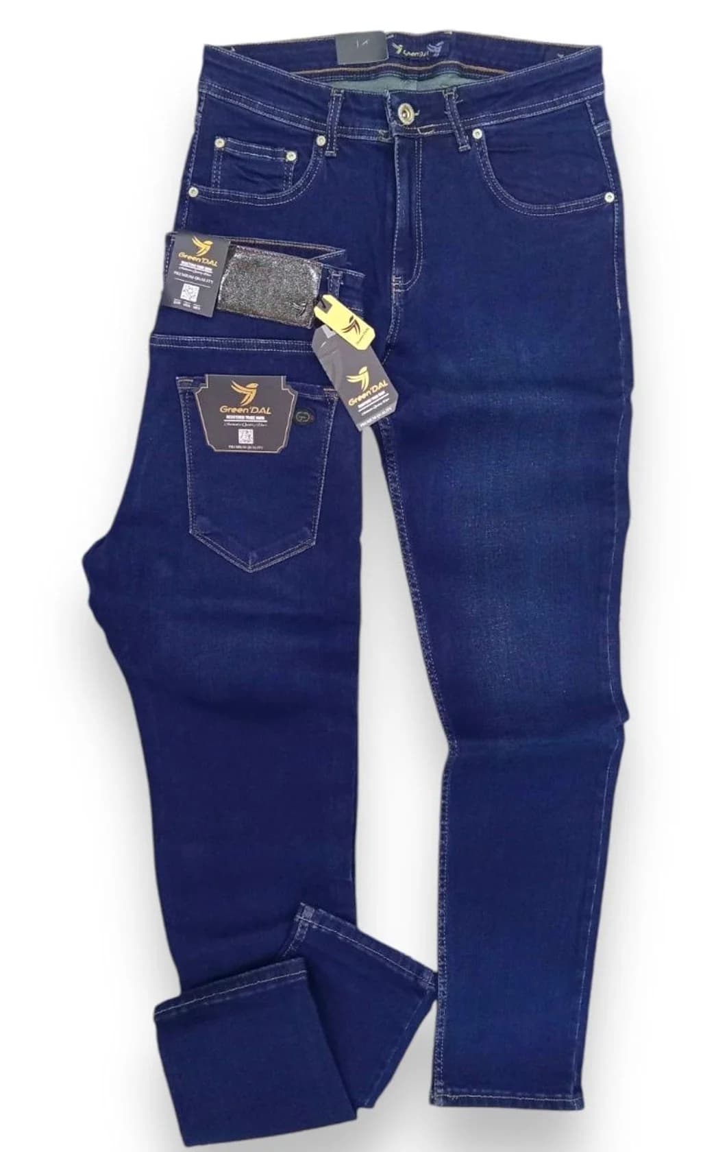 Kişilər üçün düz cins 7010-1, göy, parça, ölçü 29
