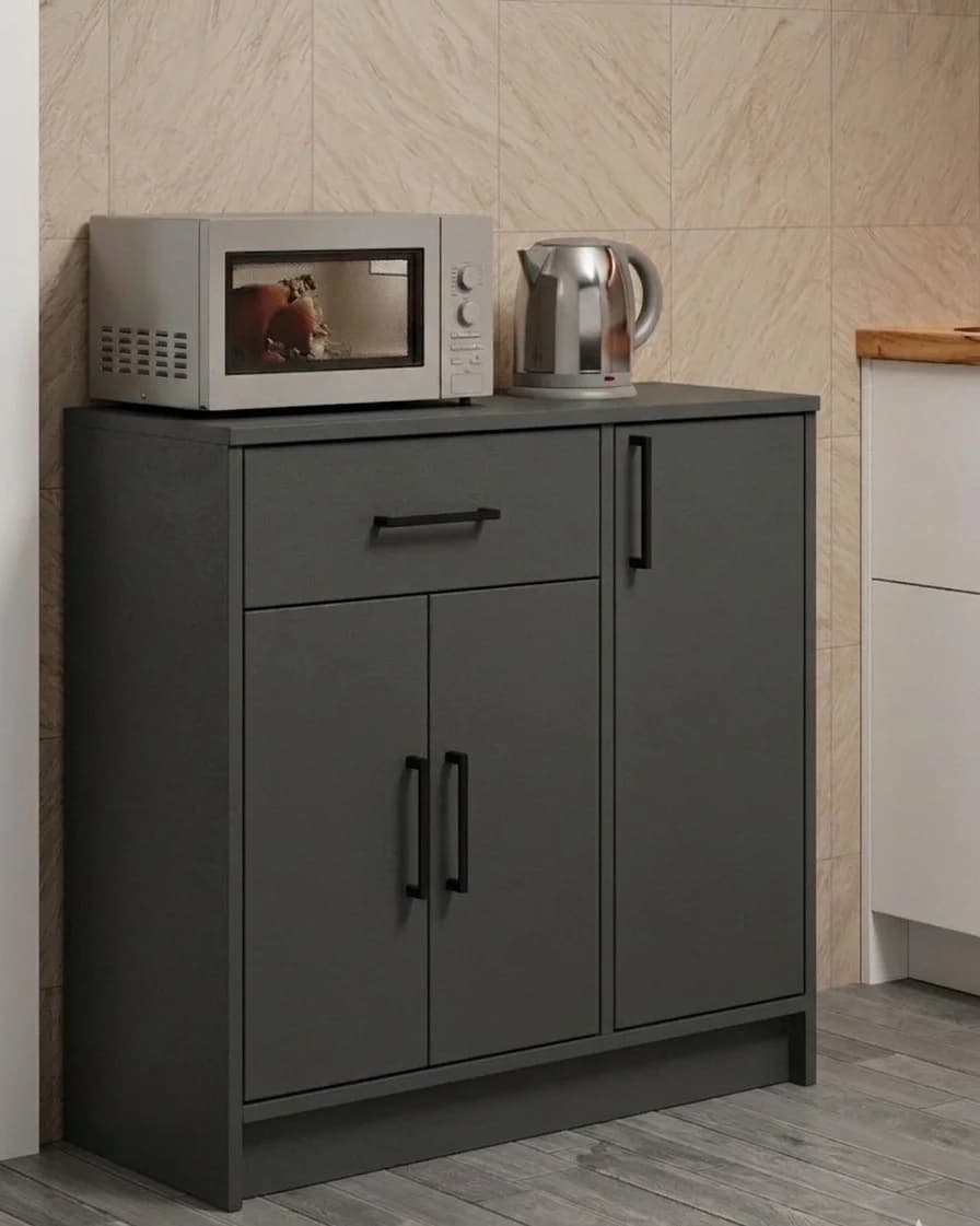 Mətbəx üçün komod MB1, laminat, antrasit, 75x30x73 sm
