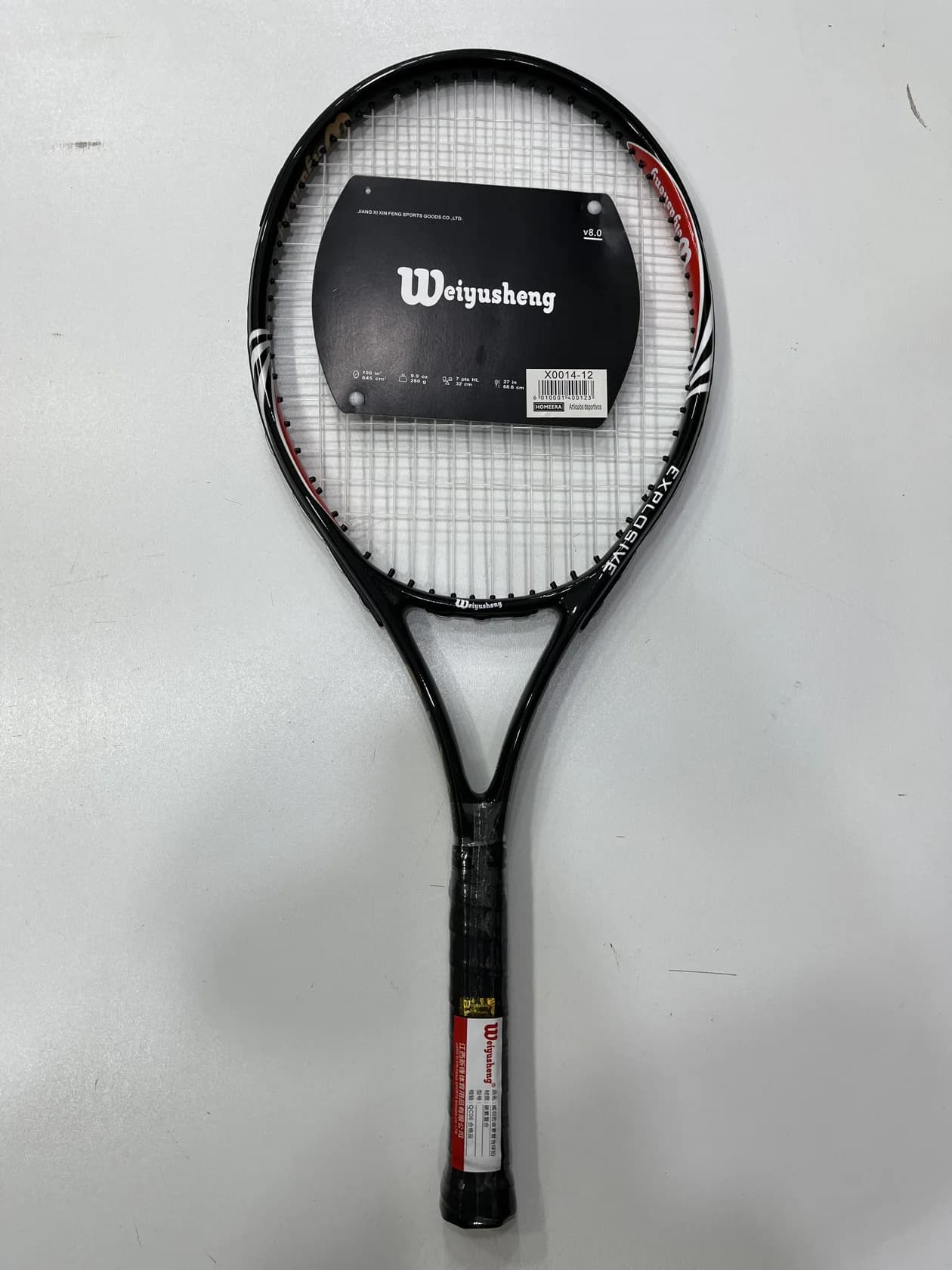 Tennis üçün raketka X0014-12, qara, alüminium/qrafit — şəkil 3