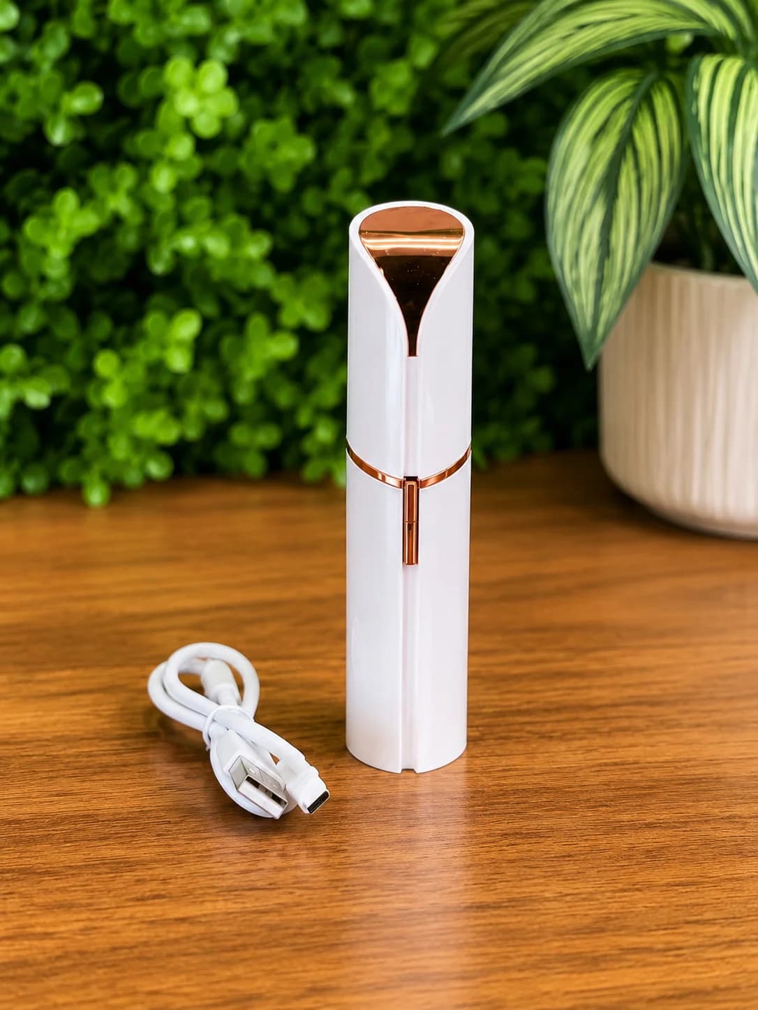 Üz üçün qadın epilyatoru USB quru ağ
