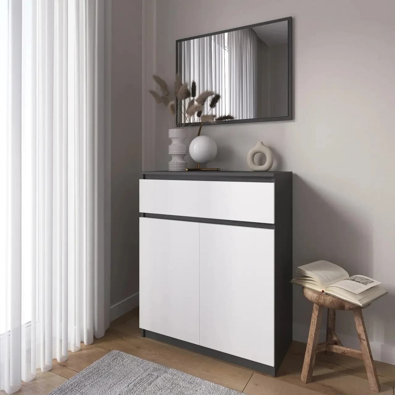Komod Yagmur 86, laminat, 120x80x40 sm